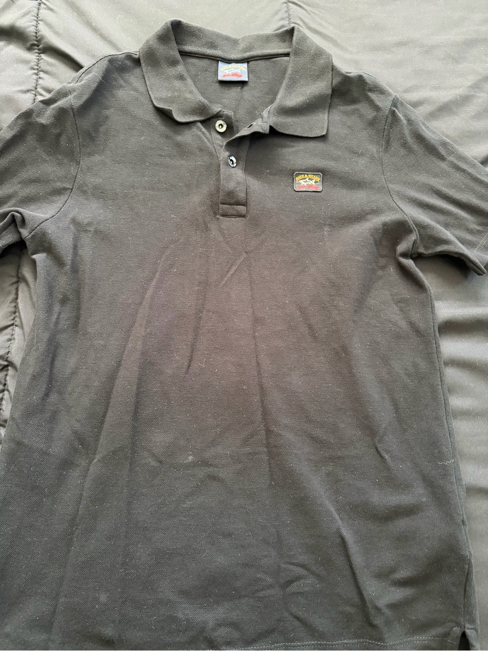Paul & Shark Black Polo with Small Chest Patch